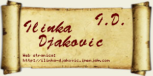 Ilinka Đaković vizit kartica